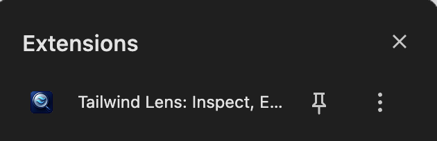 Pin Tail Lens Extension